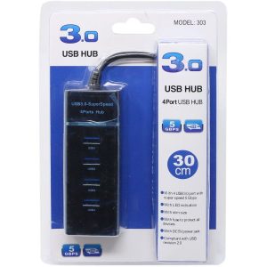 USB Hub 3.0 With 4 Ports 30cm Model: 303 china best quality product