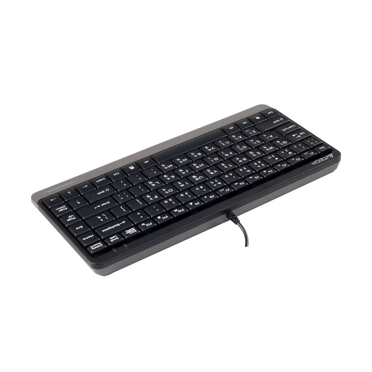 A4TECH FK11 Grey USB FN-Hotkeys Multimedia Mini Keyboard with Bangla - Image 3