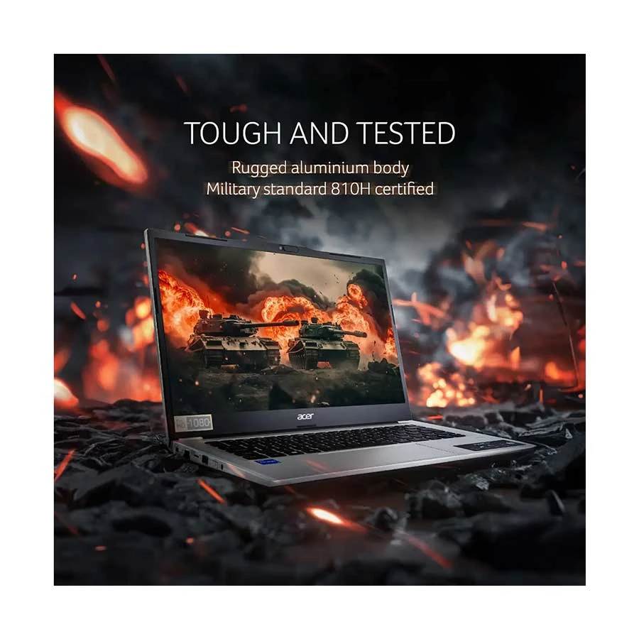 Acer TravelLite TL14-52M-i5 13th Gen Intel Core i5 1335U 8GB RAM, 512GB SSD 14 Inch FHD Display Silver Laptop - Image 3