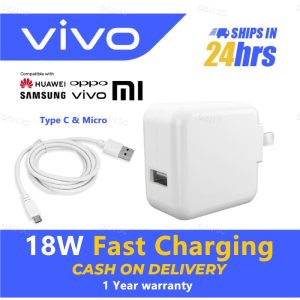 Vivo 9v 2a Fast Charger For 5v/2a V9 V7 V5 Plus Y17 Y11 Y19 V17 V15 Pro Usb