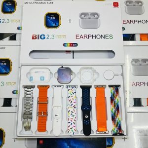 I20 Ultra Max SUIT 10in1 Smartwatch With TWS Earphone