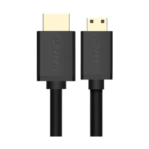 UGREEN HD108 (11167) HDMI 2.0 Male to Mini HDMI Male, 1.5 Meter, Black Cable